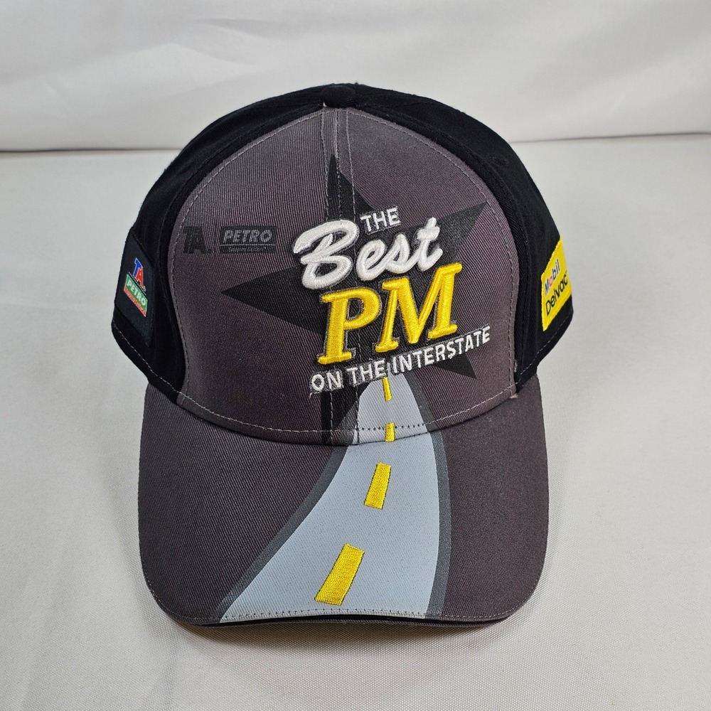 TA Petro Mobil Delvac The Best PM On The Interstate Trucker Hat Cap Black